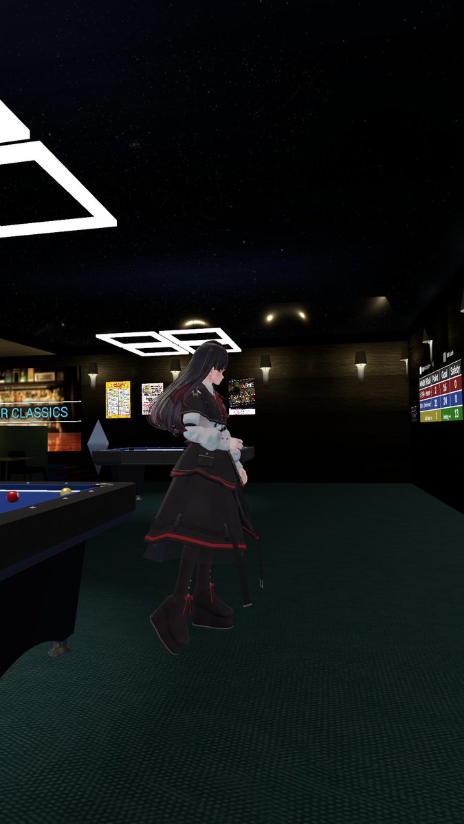 Techonor's tweet photo. 昨晩の #VRCビリヤード同好会 その２

VRC球聖位戦で見事なぽんこつぶりを披露したので「もうこれは一回壊そう！」とまるくんを誘ってJunkClubへ！
まるくんから初めてセブンさんさかきさんSIratuyuさん黒米さんSinonomeさんとほぼ休みなく六連戦！
ギッタンギタンのボコボコに…やられましたｗｗｗ https://t.co/igoHsOsnhY