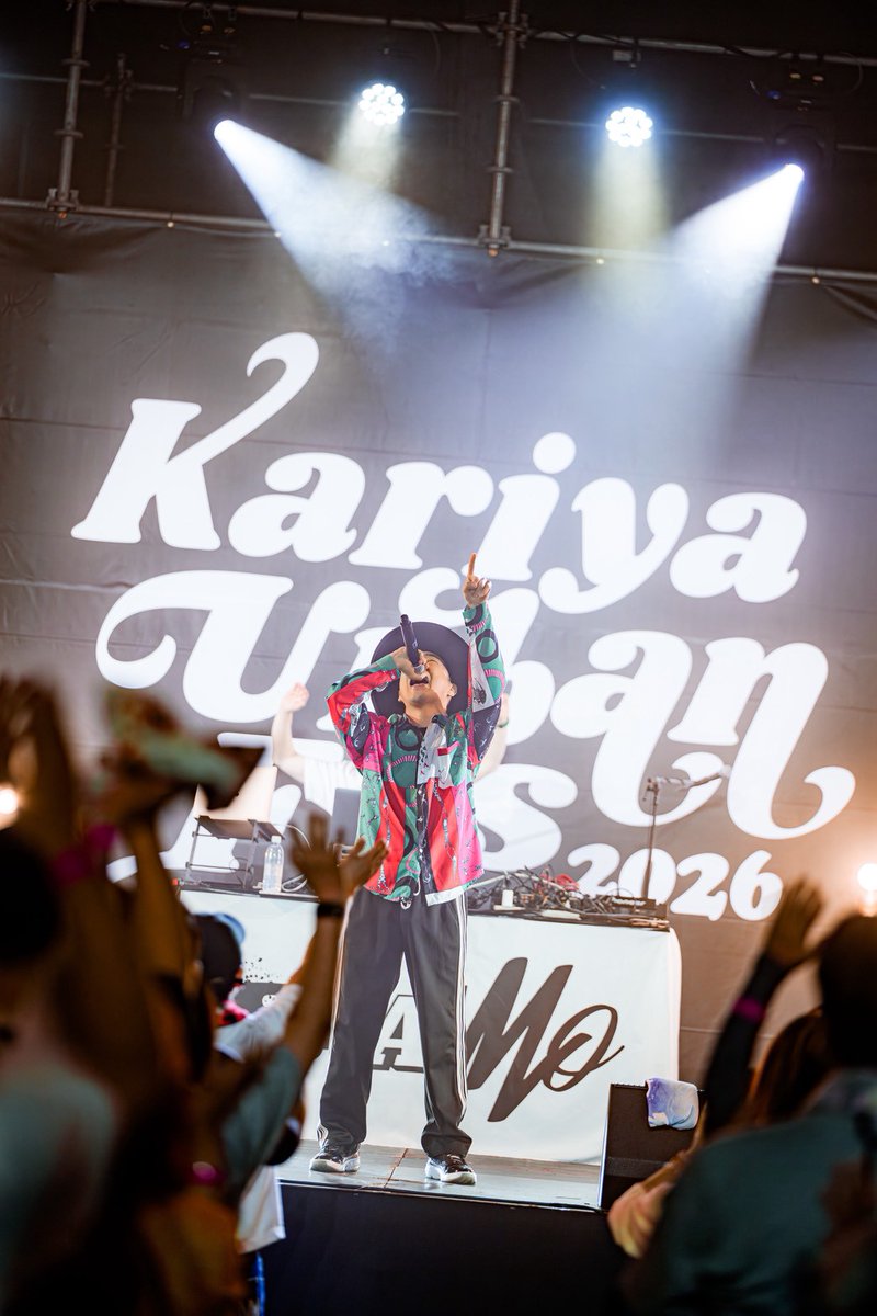 SEAMOjyukucho's tweet photo. KARIYA URBAN FES.2026に来てくれた皆さんありがとうございました！今年もやはり最高の空間で楽しすぎました🔥そしてHOME MADE 家族、再結成おめでとう🎉3人並んだだけでエモすぎてみんな泣いてたよ。本当に待ちわびたよ。天狗がひからびそうだったよ🤣もうメンバーをバラバラで呼ばなくていいんだよね？10年待たせた分、思う存分に暴れよう！これからもずっと一緒だぜ！（メンバーとの写真や集合写真は到着したらまたUPします）
Photo by @Sugi_Yu7