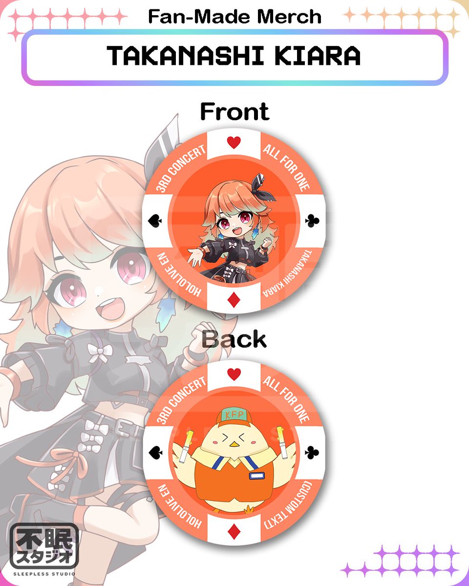 Sleepless5tudio's tweet photo. Make things easier i setup a Ko-fi shop. It’s only got the AFO Poker chip keychains atm. I will try my best adding more of my creations.
Link: https://t.co/558Y6vLHPX
Thank to everyone who’s supported my projects so far 🙏

#callilust #inART #KFPicasso https://t.co/FtxcIJeV4z