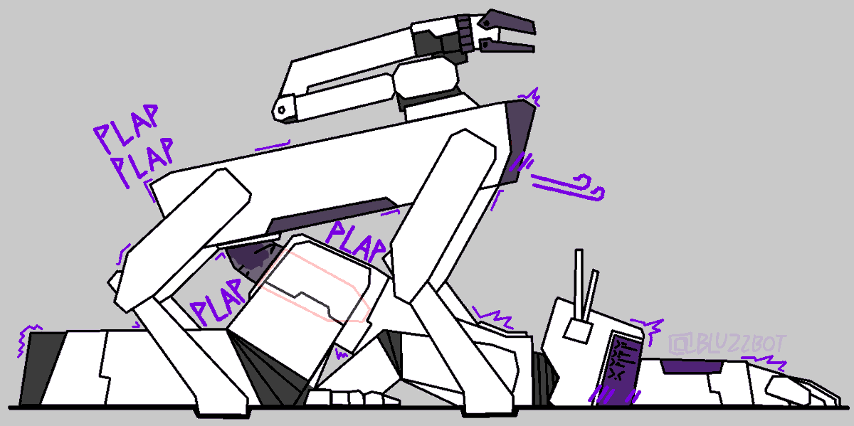 BluzzBot's tweet photo. A friend of mine really likes spot so I went ahead and drew it fucking a bot :3 https://t.co/jULpna5jqI