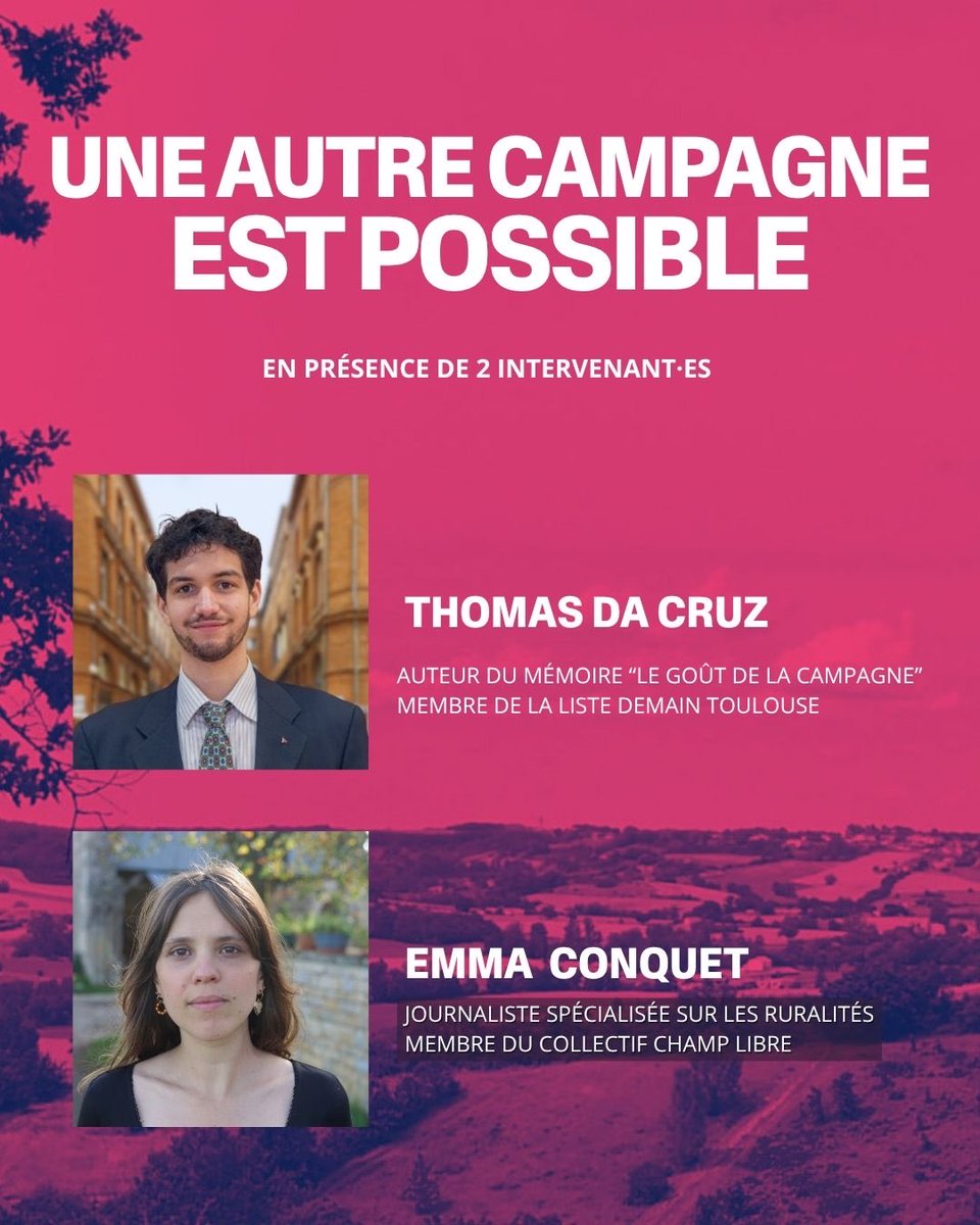 ChristopheBex's tweet photo. ☀️Une autre campagne est possible !
Un moment de formation et d’échange, pour défendre les combats parlementaires insoumis dans les ruralités !
Rendez-vous jeudi 25 juin à #Carbonne sous la halle. https://t.co/5VruANzzwc