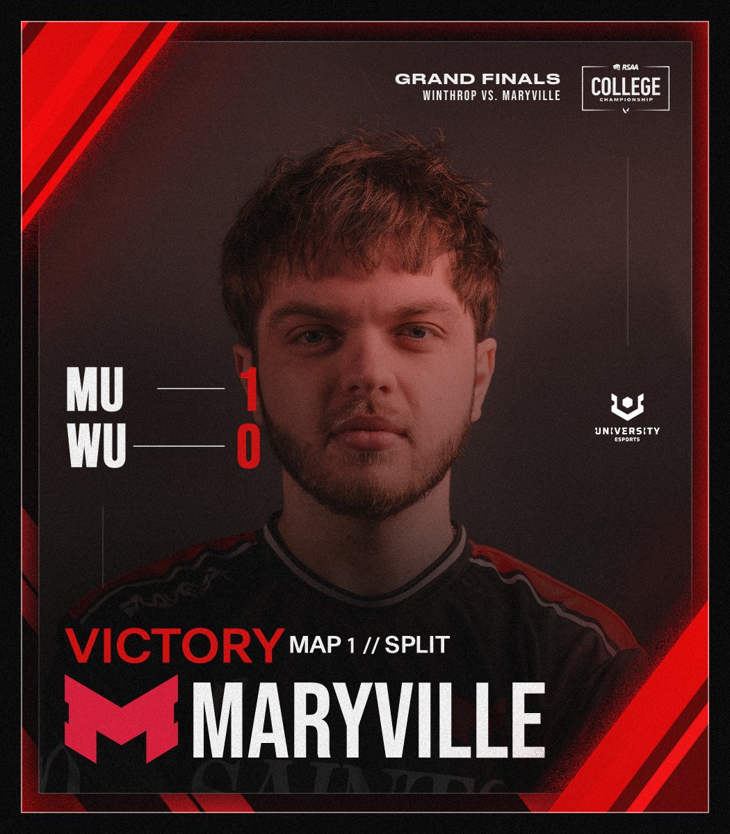 RSAAOfficial's tweet photo. MU 1 - 0 WU | Map 1 

A clean W for @MaryvilleGG 💯 https://t.co/O73A05GcSo