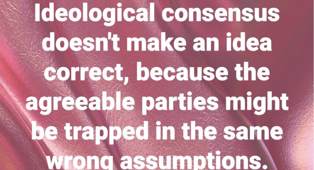 Mazhun's tweet photo. The tyranny of consensus! https://t.co/VXnfYsaUO2