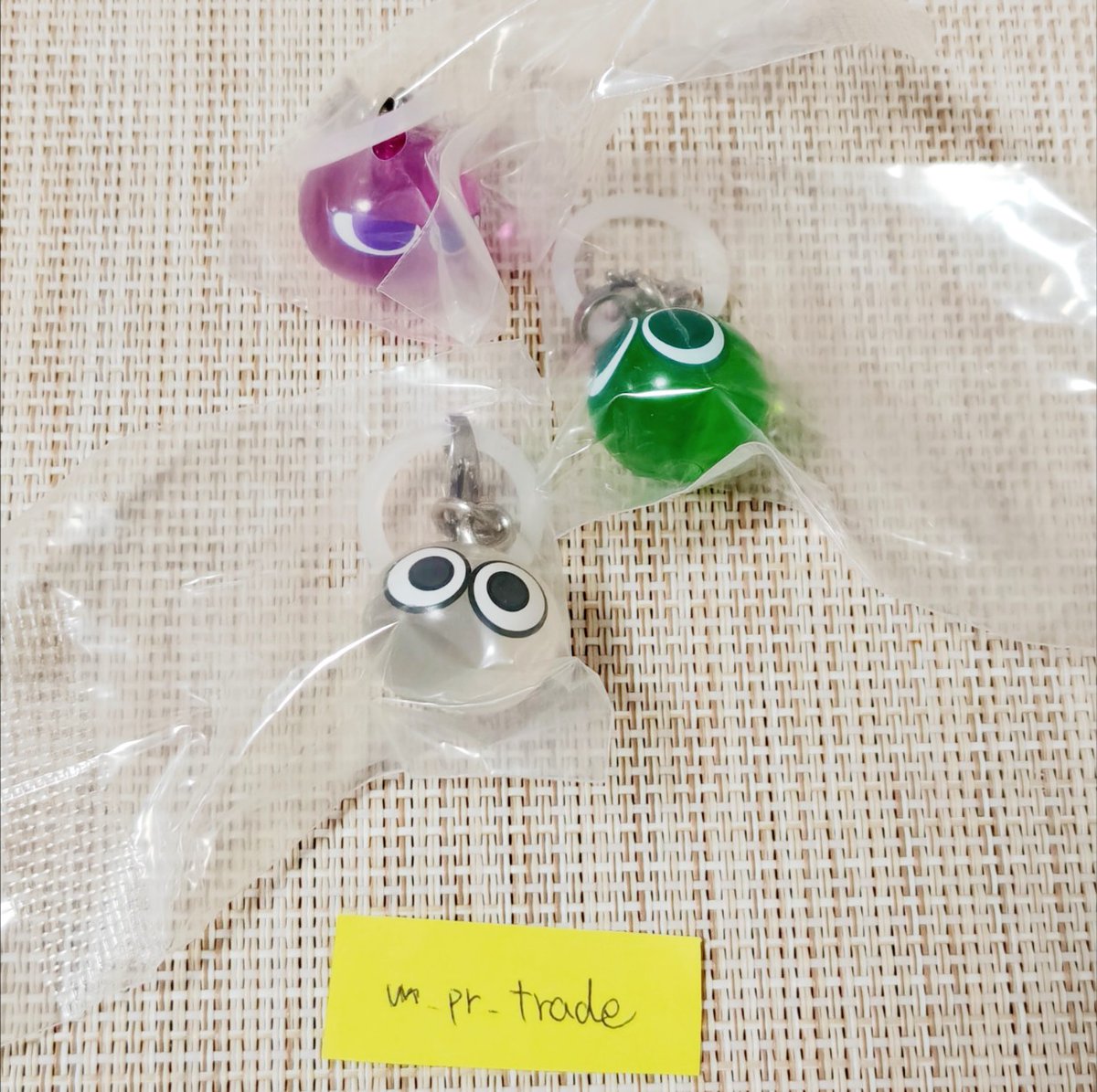 m_pr_trade's tweet photo. 【交換】 
ぷよぷよ めじるしアクセサリー めじるしチャーム カプセルトイ ガチャガチャ

【譲】おじゃま>>>緑、紫
【求】カーバンクル✕１

郵送のみ、送料相互負担
検索からでもお気軽にお声がけ下さい https://t.co/v8Zhi8YKWC