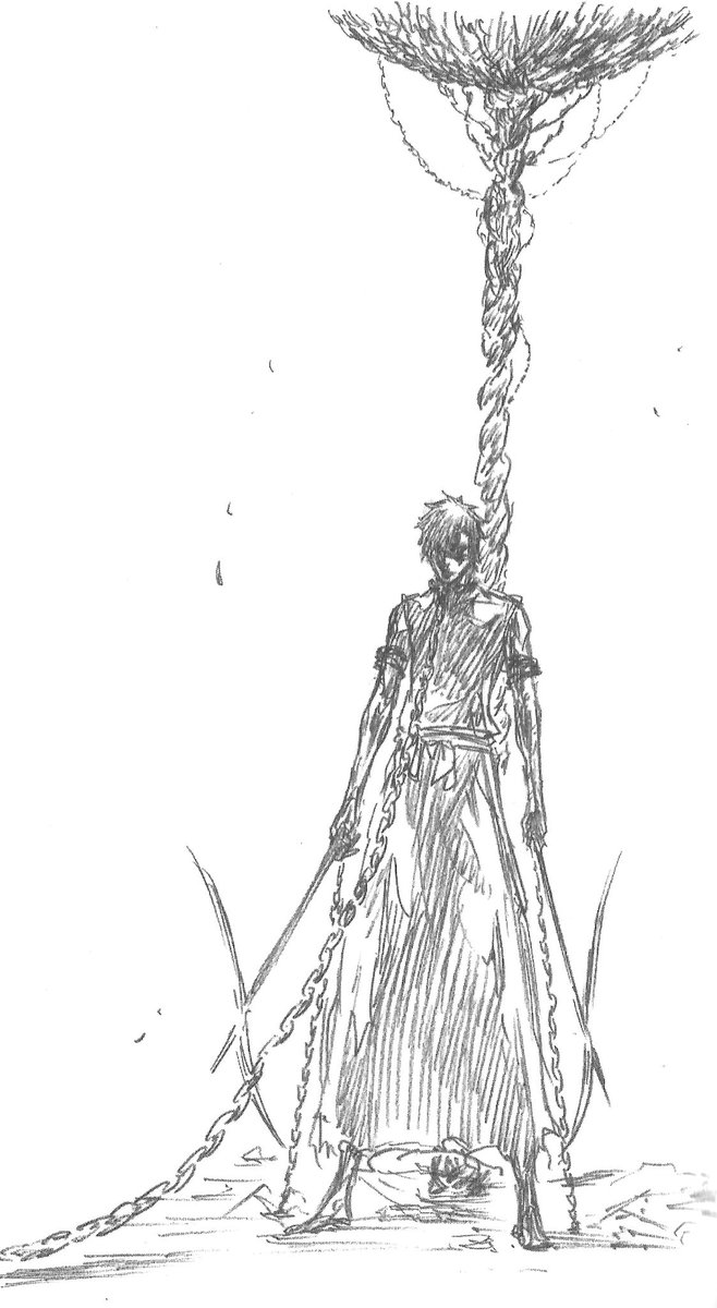 Nagato890's tweet photo. Hisagi’s Bankai, Kazeshini: Fushi no Kojo, is the ultimate reflection of his character and his deep fear of his own blade. For years, he hated Kazeshini because its scythes looked like they were made only to reap life. But his Bankai reveals the true nature of his Zanpakuto: it’s not about the blades, it’s about the chain that connects them.

It is a brutal war of attrition. Upon activation, a massive dome of dark steel chains traps Hisagi and his foe, binding their necks together. It completely strips away raw power scaling by enforcing a strict rule: shared immortality.

​If Hisagi is decapitated or stabbed through the heart, the chains instantly pump spiritual energy back into him, stitching his flesh and bones back together. But the ability is perfectly symmetrical. if Hisagi lands a fatal blow, the chains heal the enemy too. Neither fighter can die. Instead, the domain constantly siphons their Reiryoku to fuel this endless healing.
​It forces a terrifying stalemate, dragging even the most monstrously powerful opponents down into the dirt. The battle ceases to be about strength and becomes a grim countdown of who runs out of spiritual energy first.