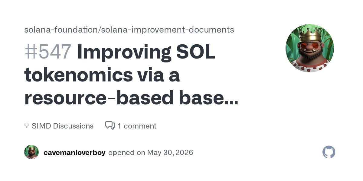 solana_daily's tweet photo. 🚨 @Solana Co-Founder @toly has expressed support for SIMD-547, a proposed tokenomics upgrade introducing resource-based fee burns for higher-cost transactions.
If implemented, the proposal could increase daily $SOL burn from ~648 SOL to between 10.8K and 64.8K SOL — a potentially major shift in Solana’s long-term supply dynamics. 🔥