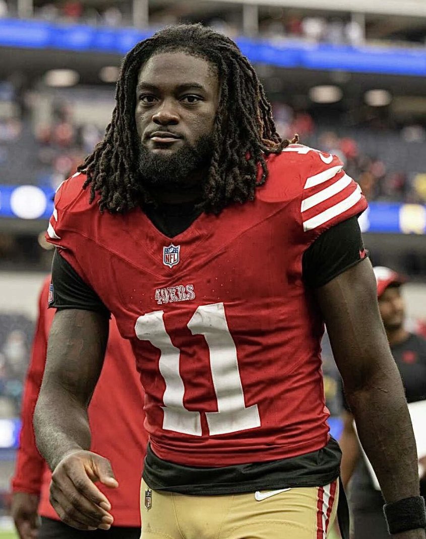 Coach_Yac's tweet photo. Jeremy Fowler on the Brandon Aiyuk situation:

“I have talked to two rival executives who believe Brandon Aiyuk is un-tradable. That it’s just going to be hard to move on because of the knee issues. Plus he’s kind of ghosted the 49ers at times and then you have the contract.”

Keep him until the very end of August