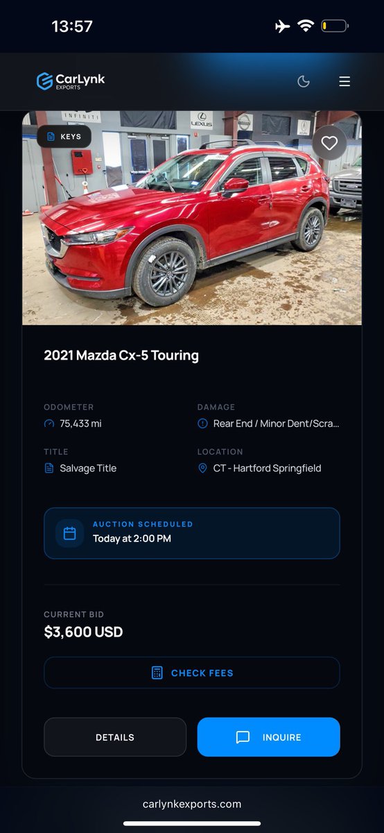 Carlynk_Exports's tweet photo. SOLD!!! 🚨 😊 

We are super excited for our customer. He will love his *2021* Mazda CX-5 GT