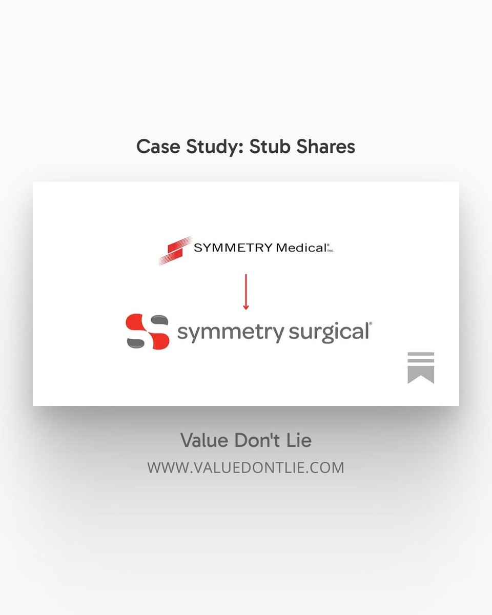 valuedontlie's tweet photo. A case study from a stub investment in symmetry medical back in 2014…

Every single one of these stub situations is worth a look when they come around. https://t.co/cnHb0jpys8
