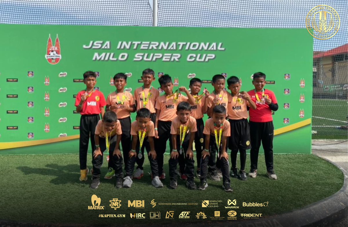 nsfc1923devt's tweet photo. NSFC B-10 &amp; B-12 NAIB JOHAN JSA INTERNATIONAL MILO SUPER CUP

Skuad pembangunan NSFC B-10 &amp; B-12 menamatkan kempen JSA International Milo Super Cup 2026 di JSA Arena hari ini dengan keputusan yang membanggakan apabila kedua-duanya bergelar Naib Johan bagi kategori masing-masing. https://t.co/Caqov0S4og