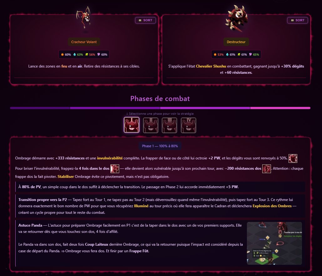 IttleDeew's tweet photo. C'était pas de tout repos, mais #ombrage sur #wakfu c'est fait !

#Stratfu s'étoffe encore avec des stratégies ! https://t.co/CCLsfNJzSD