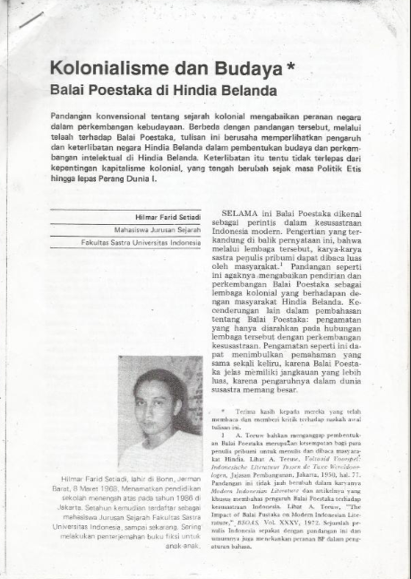 suhairi4hmad's tweet photo. Hilmar Farid pernah menulis soal Balai Poestaka era Hindia Belanda.

https://t.co/4tkjJWKkiQ https://t.co/zqnusJexHA