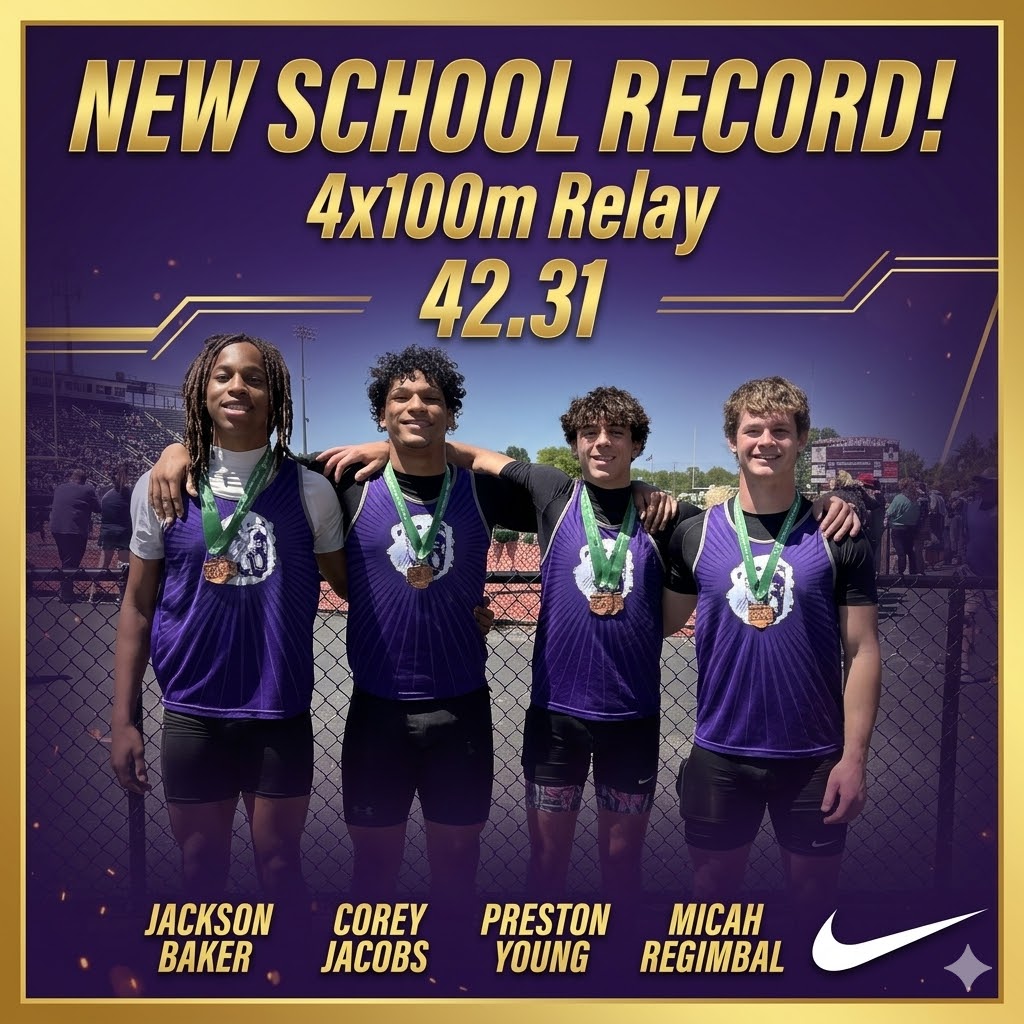 JacksonTF1930's tweet photo. HISTORY MADE. 

The record books were rewritten this weekend! 
⚡️ 100m 12.03 &amp; 200m 25.07: Brooklyn Jones.
⚡️ 4x200 Relay 1:28.18: P. Young, K. Loy, C. Jacobs, J. Baker.
⚡️ 4x100 Relay 42.31: J. Baker, C. Jacobs, P. Young, M. Regimbal.

Hard work, dedication, and pure speed. https://t.co/HkfzPhcZ0E