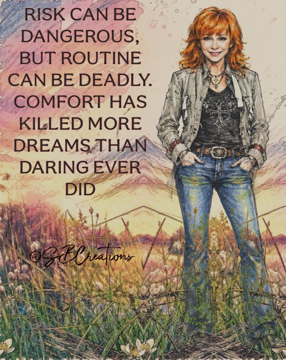 Tina_RebaRocks's tweet photo. Some dreams stay alive because we’re brave enough to step outside our comfort zone. ✨
Growth starts the moment we stop letting routine decide our future. Keep chasing the life that scares and excites you at the same time. 💫❤️ @reba 

#RebaMcEntire #DreamBig #StayFearless #CountrySoul #motivatīondaily