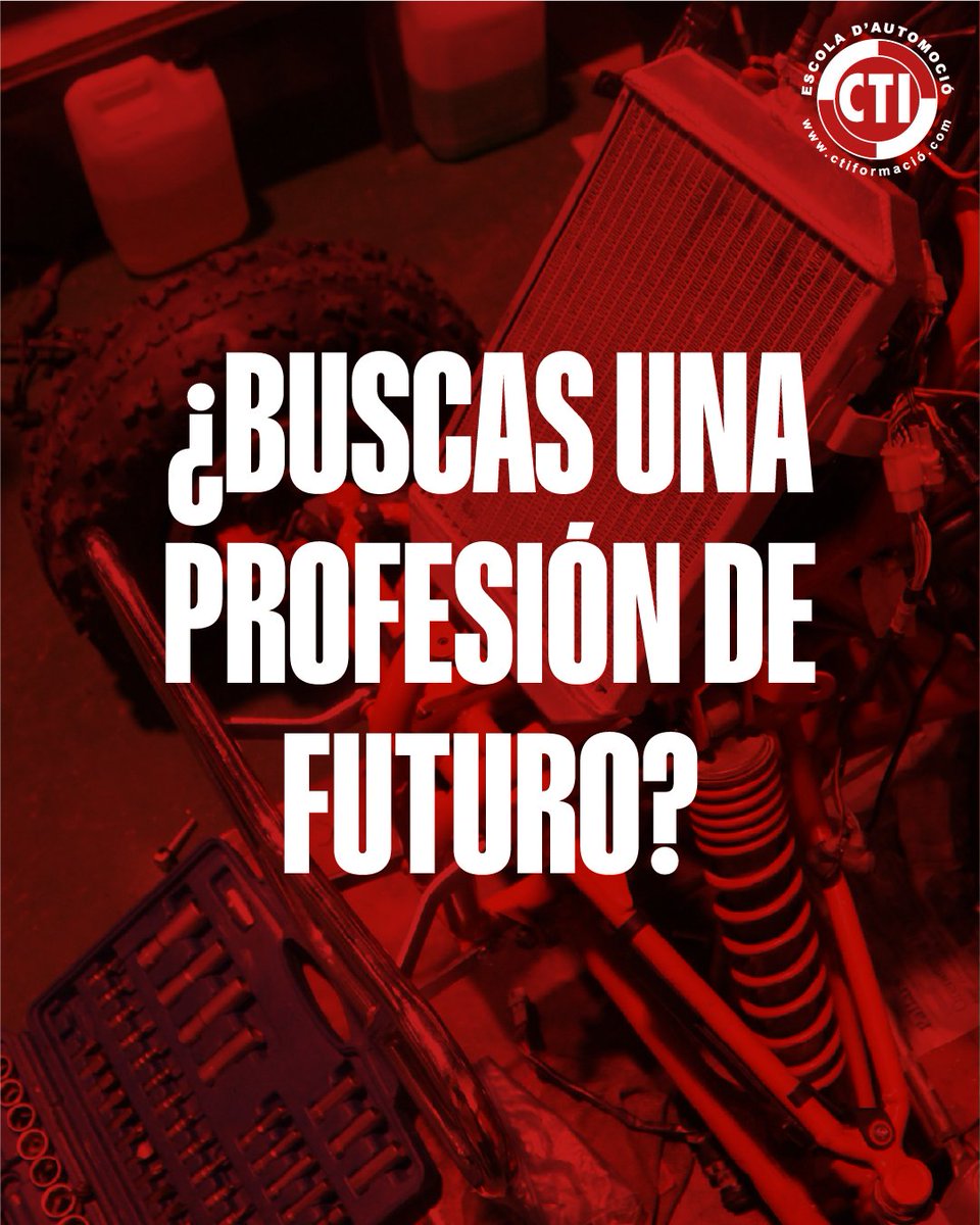 ctiformacion's tweet photo. 🔥 Tu futuro no se improvisa. Se construye.
⚙️ Últimas plazas en CFGM Electromecánica.
🚗 Estudia hoy. Trabaja mañana.
📢 Inscripciones abiertas.

📞 973 22 00 17
📧 formacio@ctiformacio.com
📍 Centre Tècnic Ilerdense · C/ de la Garrotxa, 11 https://t.co/IgpiSvDhzC