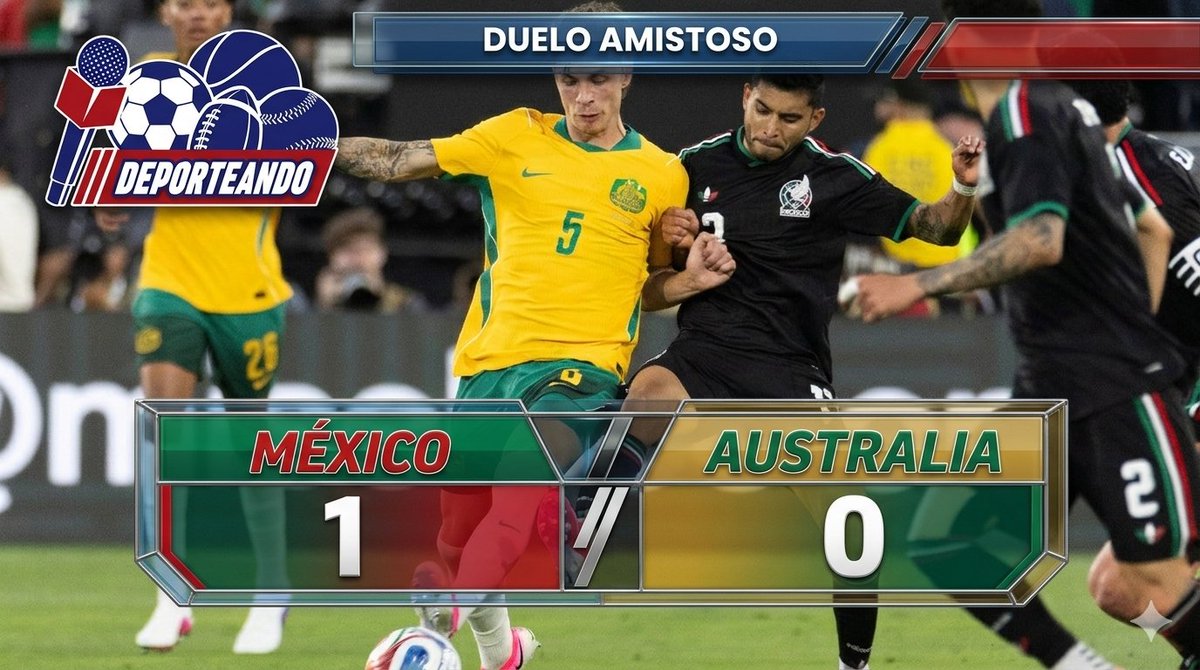 Deporteando18's tweet photo. Con gol de Johan Vázquez, la @miseleccionmx derrota a Australia. https://t.co/kZYVGOGCdu