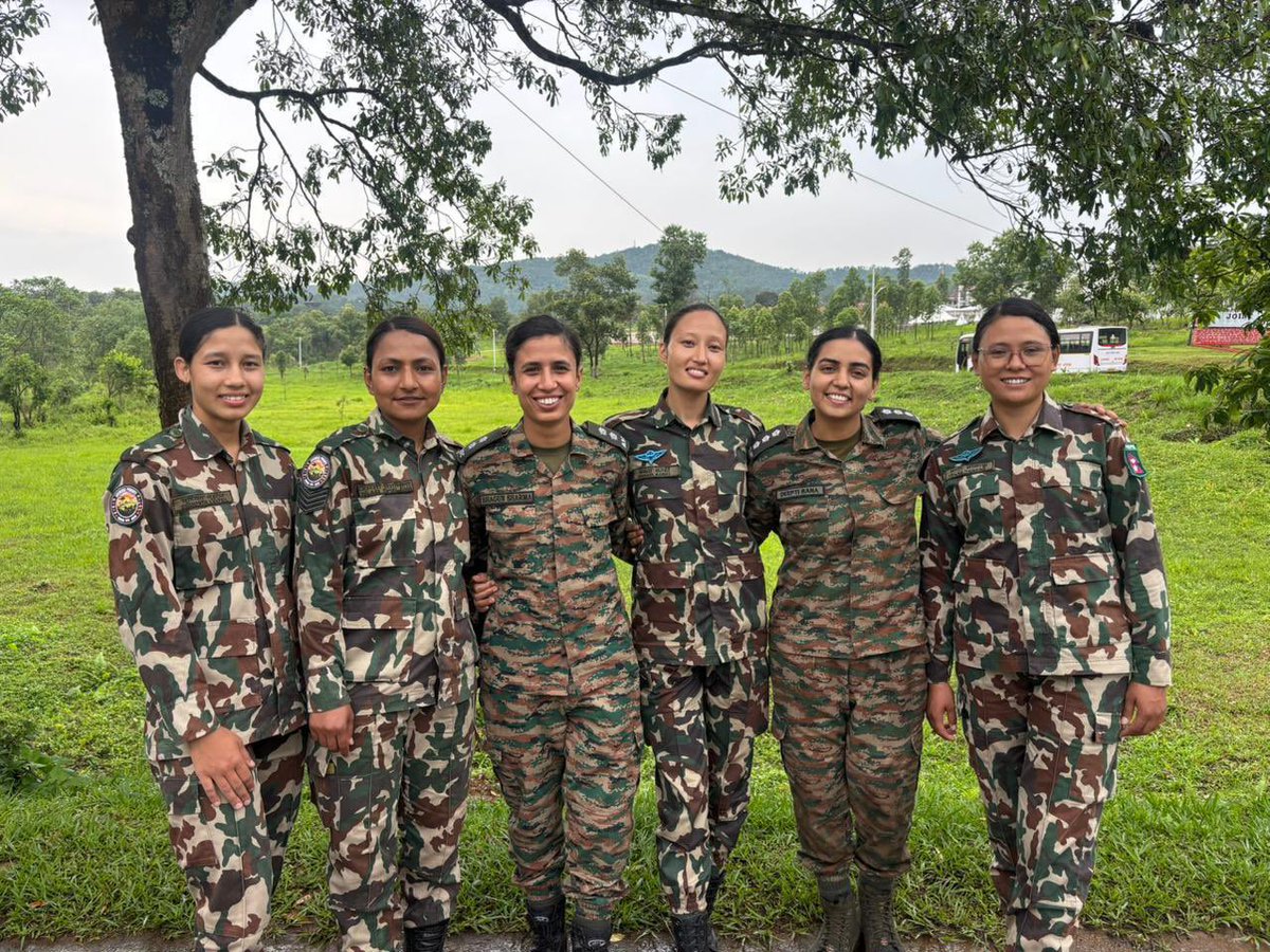 IndiaInNepal's tweet photo. Further strengthening the enduring Defence partnership between India and Nepal, a 38-member contingent of the Nepali Army participated in the first edition of Multinational Neighbourhood Military Field Training Exercise ‘Ex Pragati’ conducted by the Indian Army at FTN, Umroi from 18 to 31 May 2026. The Exercise witnessed participation of eleven friendly foreign countries. A three-member observer delegation led by Lt Gen Pradeep Jung KC, VCOAS, Nepali Army, attended the Validation Phase and Closing Ceremony of the exercise from 28 to 31 May 2026 at Umroi. The exercise strengthened the military to military connect with friendly foreign countries in addition to achieving enhanced operational synergy, mutual trust and developed collective capabilities among participating nations.

#IndiaNepalFriendship @MEAIndia
@adgpi @MinofDefIndia @NepaliArmyHQ @NaSpokesperson @IndianDiplomacy