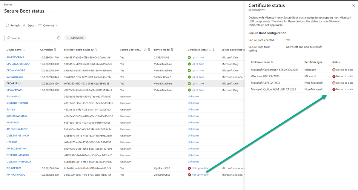 ncbrady's tweet photo. Blogged: Secure boot certificates and older hardware

https://t.co/KBEqYHo2FD

cc @miketerrill  @gwblok @jarwidmark  #MSIntune https://t.co/cIYKKB1Ivz