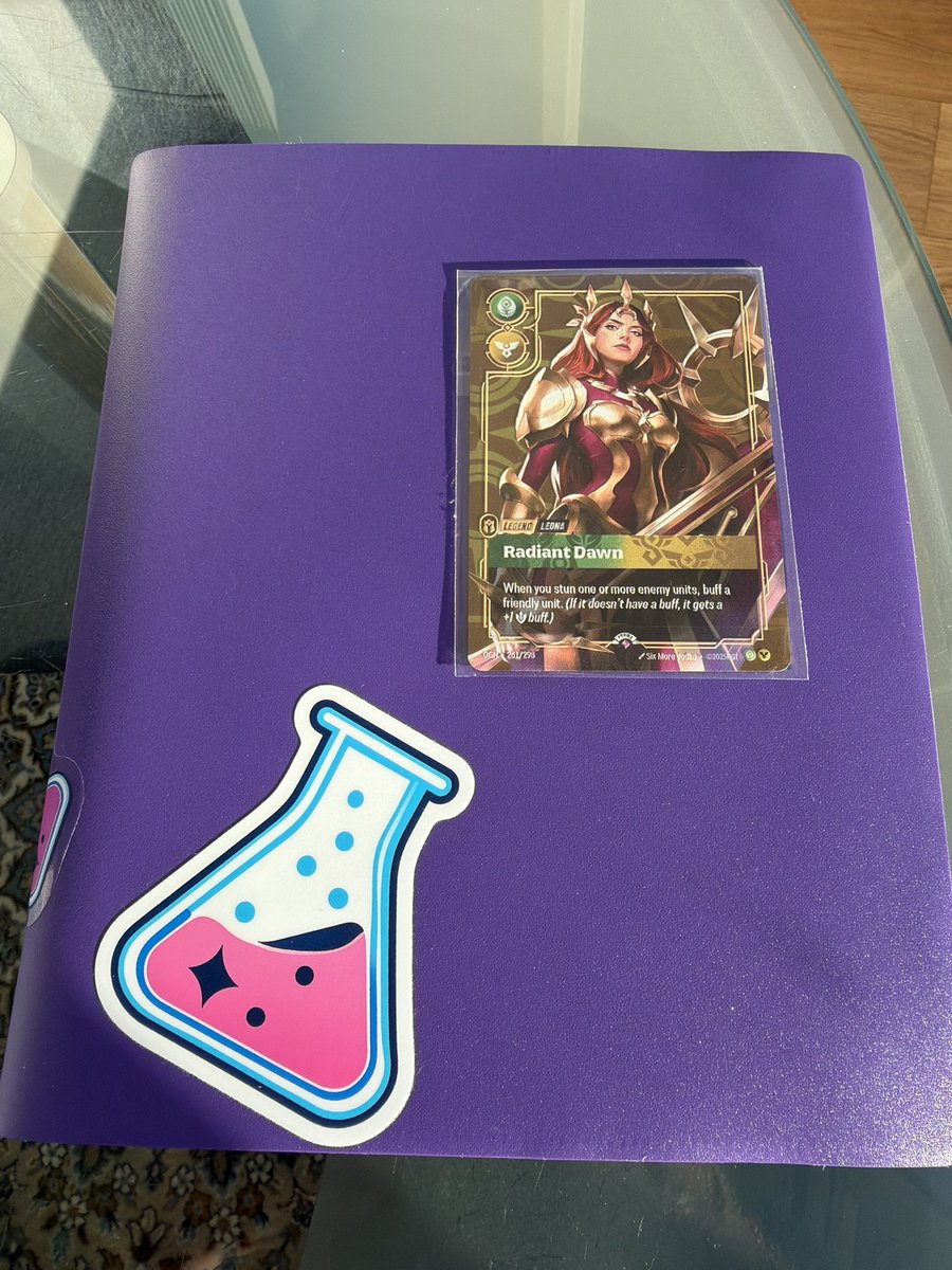 madcap_ginger's tweet photo. Team snagged a Plated Leona yesterday almost accidentally. Have to photoshop Kyle into the pic where the Leona is :P

Back for more Riftbound today then flying home tonight!

#RQVancouver https://t.co/AGC2yVYJZF