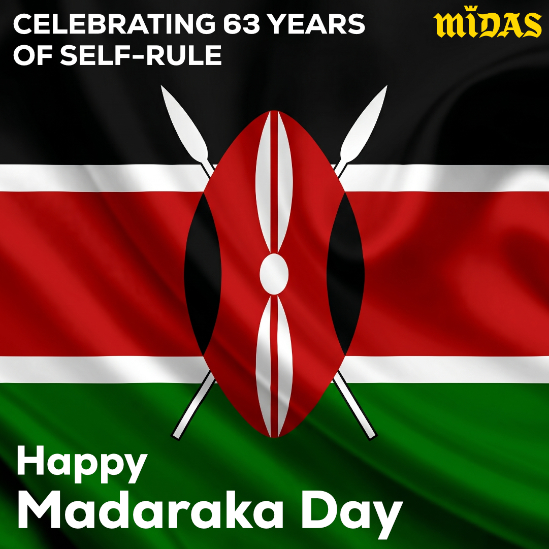 midas_kenya's tweet photo. Today we celebrate the spirit of freedom, unity, and progress. As we honour our journey, let’s continue moving forward together with strength and pride.
From all of us at Midas Kenya, we wish you a safe and happy Madaraka Day. https://t.co/h1fMYOEI0G