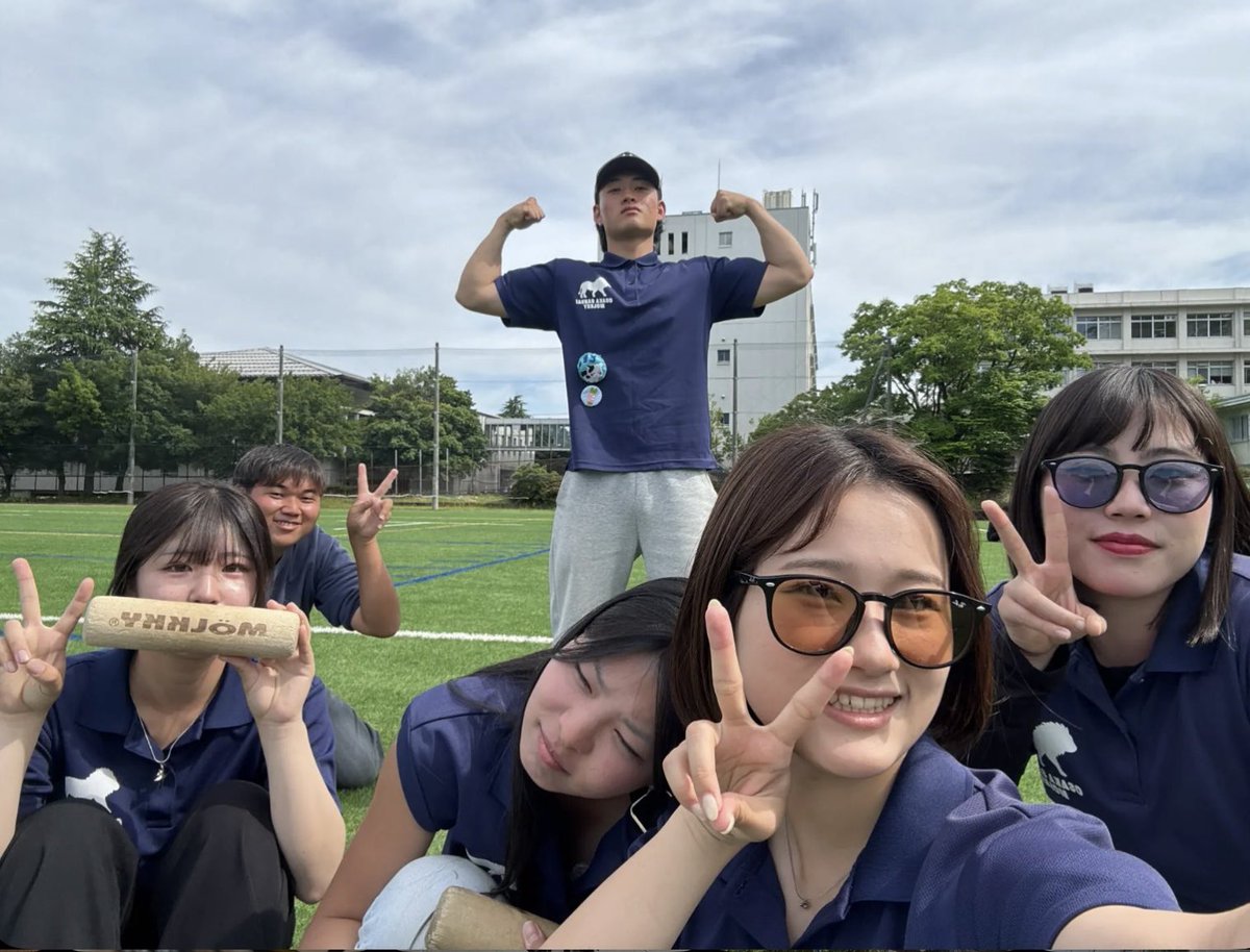 ashosu_'s tweet photo. 【第6回日本モルック学生大会】
5位タイ✨/33チーム

後輩のゆい（@osu_yui57 ）・だいすけ（@daiske2006 ）と「大産大_DAY」で参加しました！
予選で足引っ張りまくった先輩を、初めての芝なのに大キャリーしてくれた後輩2人のおかげでここまで来れました！

関係者の皆さんありがとうございました🙇🏻‍♀️ https://t.co/FTqIfHAvTN