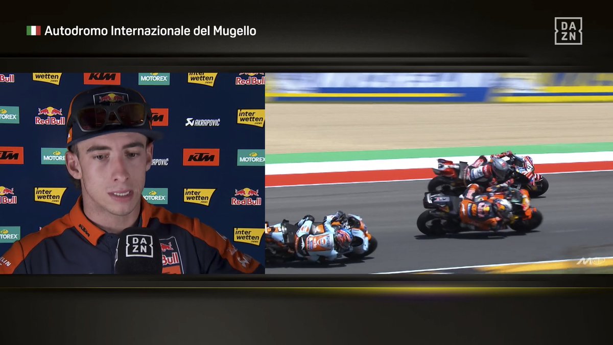 RubCanales's tweet photo. 🚨 Pedro Acosta: "¿Qué he aprendido siguiendo a Marc Márquez) Es de las pocas veces que llego al final con goma".

➡️ "He querido aprender un poco las líneas que estaba haciendo Marc. Al final yo soy mucho de frenar, Marc desde que está en Ducati va mucho más fluido, más tranquilo...".

➡️ "Entonces creo que me ha ayudado a entender un poco cómo cuidar la goma para llegar al final, ya que es de las pocas veces que hemos llegado a tres vueltas del final y más o menos sobrevivía".

➡️ "Hay que estar contentos. Creo que ha sido un buen show para los fans. Y lo que te digo: creo que ese show hace falta en el campeonato para que la gente se vuelva a enganchar a MotoGP".

(@DAZN_ES) #MotoGP #ItalianGP 🇮🇹