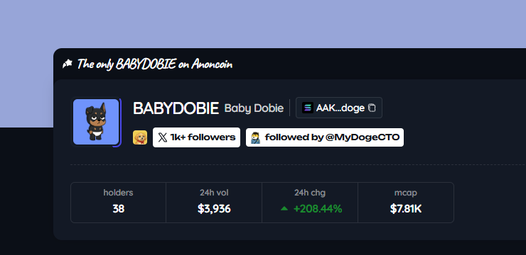 webwyzu's tweet photo. doge创始人关注，上个项目babycat现在还有1.6m @BabyVibe_anon 
AAK6Pk3y5usxpGiqAwtYkH28XojamEUspFKxs8rvdoge https://t.co/z6yJEGHTHm