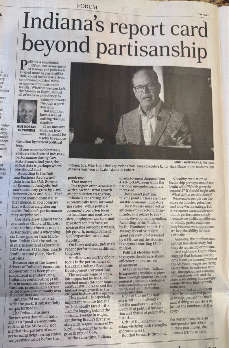 Governor Mike Braun tweet media