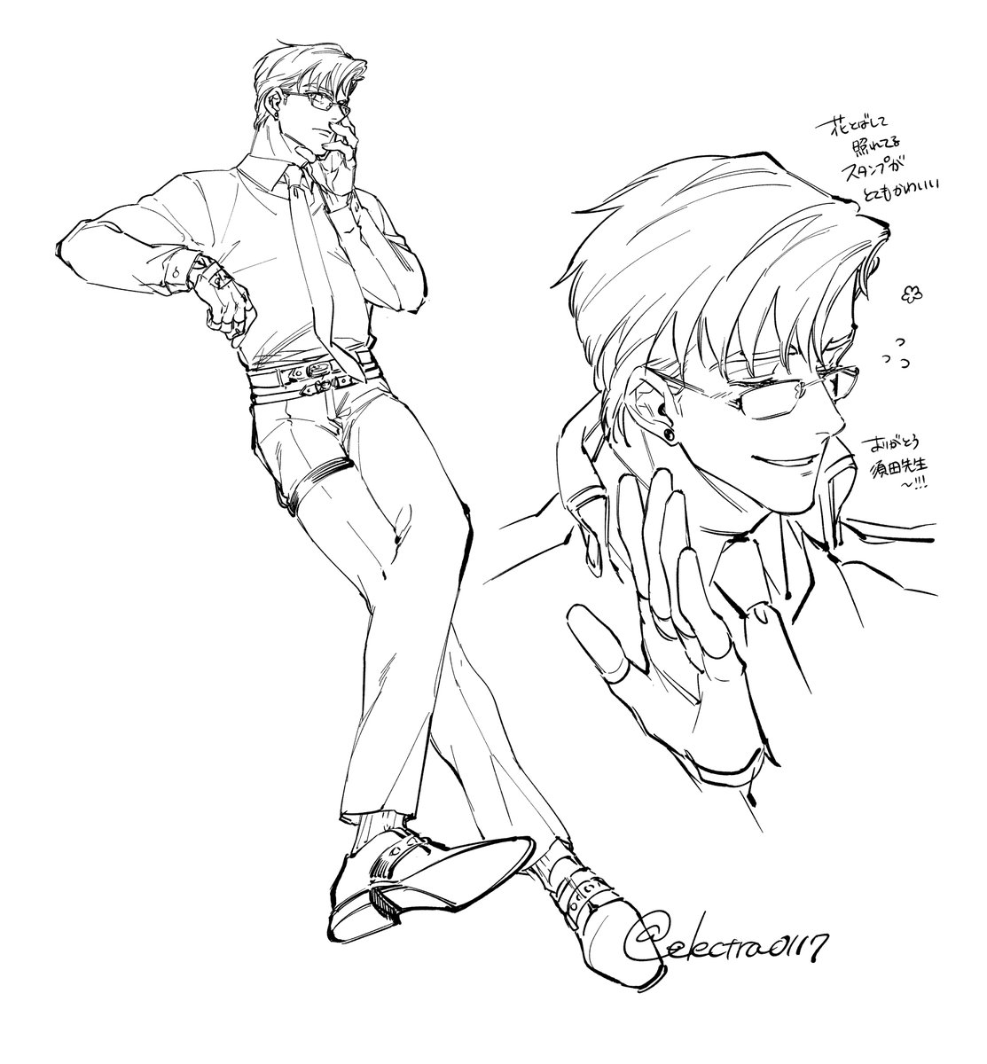 electra0117's tweet photo. 五月の落書き納め https://t.co/mxVJaSbFOF