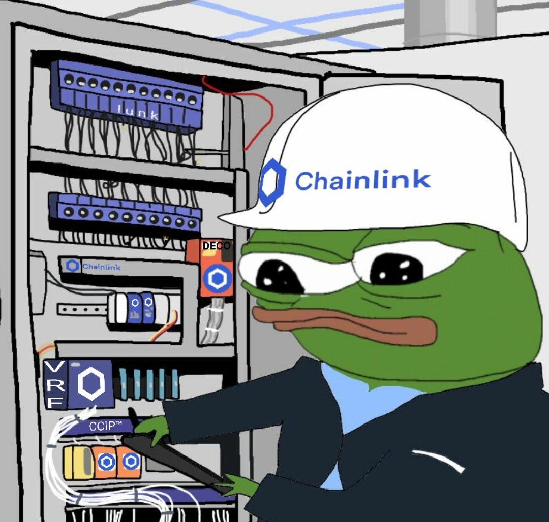 HashedFate's tweet photo. chainlinkmeme: ⬢ meme of the day
#pepe #ccip https://t.co/v1C56NihOY