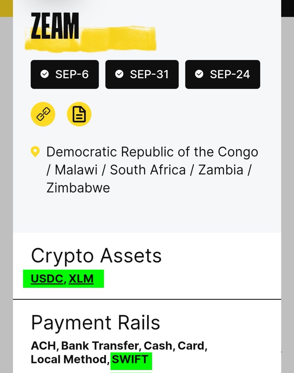 ChartNerdTA's tweet photo. Yes. Stellar plugs directly into SWIFT's traditional banking rails: Stellar's anchor directory includes ZEAM and BlindPay as SWIFT connectivity through both $XLM and #USDC across Africa, Argentina, Brazil, Mexico, Colombia, and the United States 👏 https://t.co/q5IgqB7Nbu