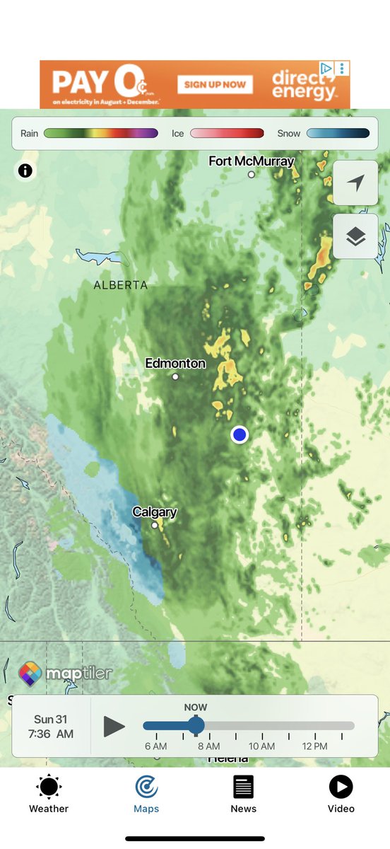 CharlesBullee's tweet photo. @kowalchukfarms1 Been raining here for the last 10 hours. Up to this point pastures were headed backwards. Crops were still ok with roots going down into subsoil moisture.  Never seen such a big system so hopefully everyone gets some. https://t.co/8EUg2Z1VSR