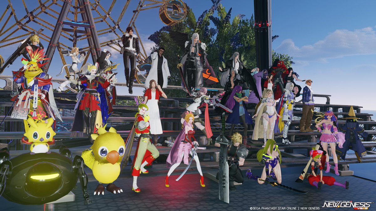 k_kfca's tweet photo. #第2回FFキャラ再現集会
集合ＳＳ～　ケフカ再現する人多くてびっくりｗ https://t.co/S6S76qSZjq