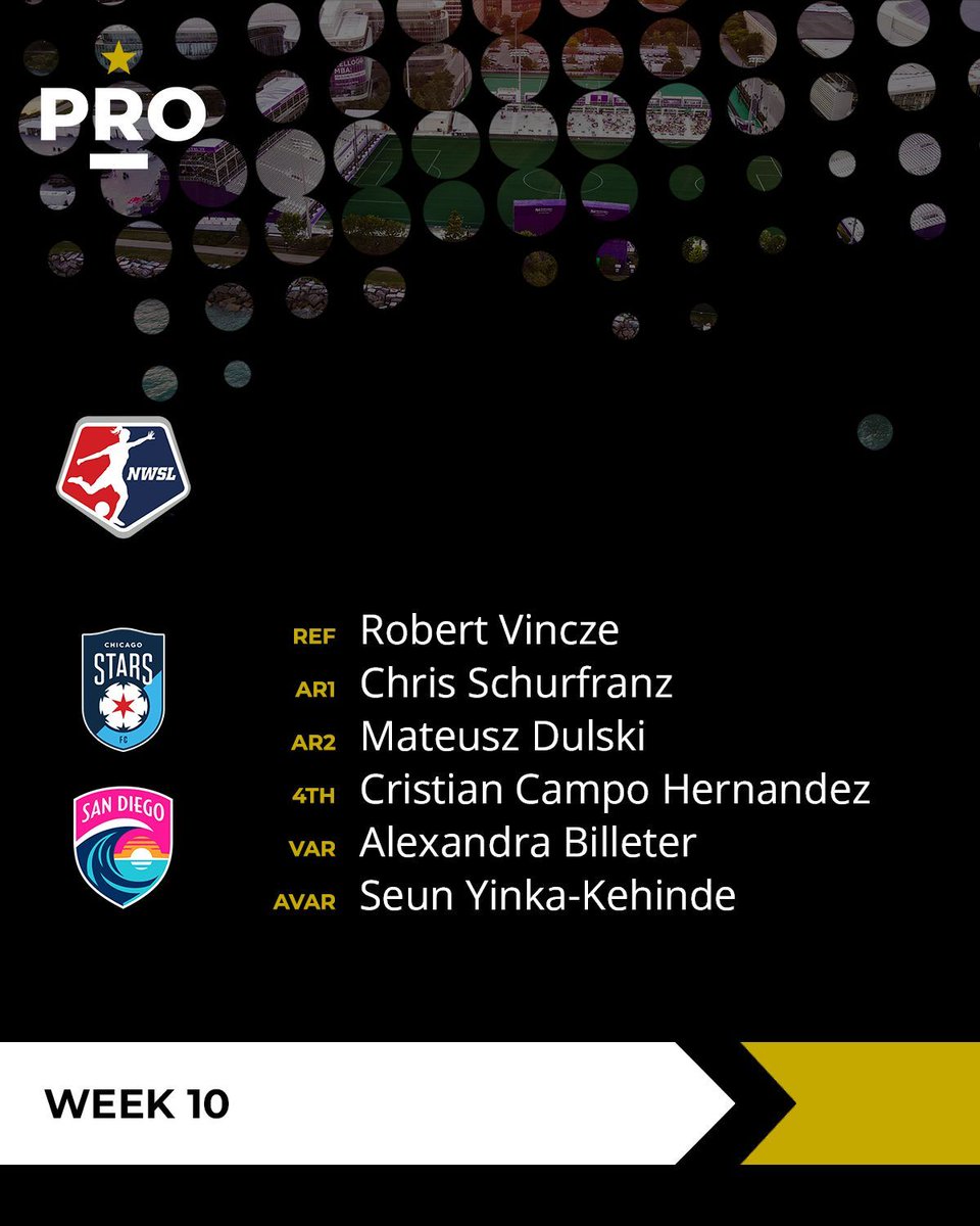 PROreferees's tweet photo. ⚽// @theChicagoStars vs @sandiegowavefc (1PM ET)

#PRO | #NWSL | #WithTheStars | #MakeWaves https://t.co/mQ4era4lkN