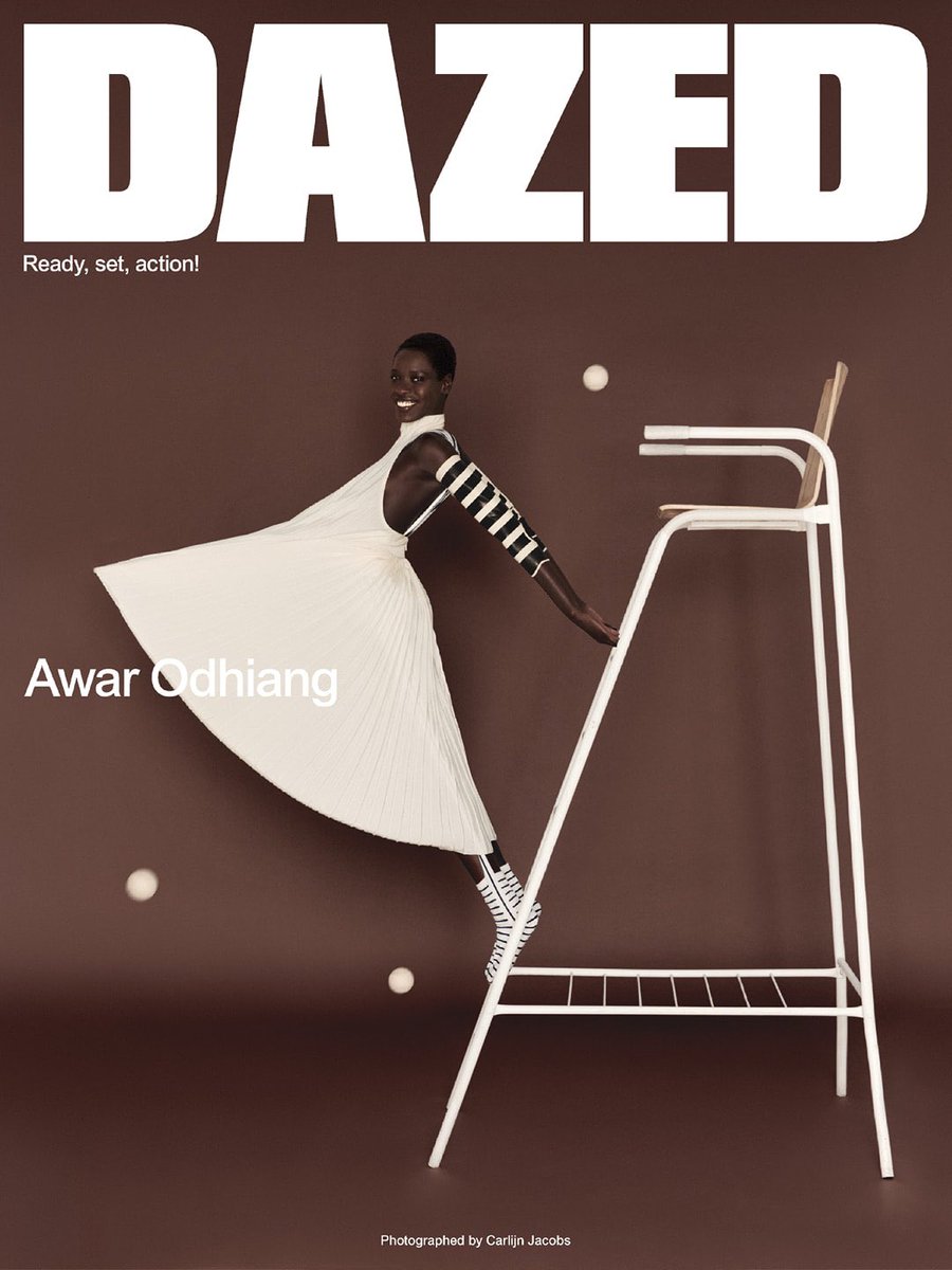 jacquemusx's tweet photo. Awar Odhiang by Carlijn Jacobs for Dazed https://t.co/tmaaiDAoBM