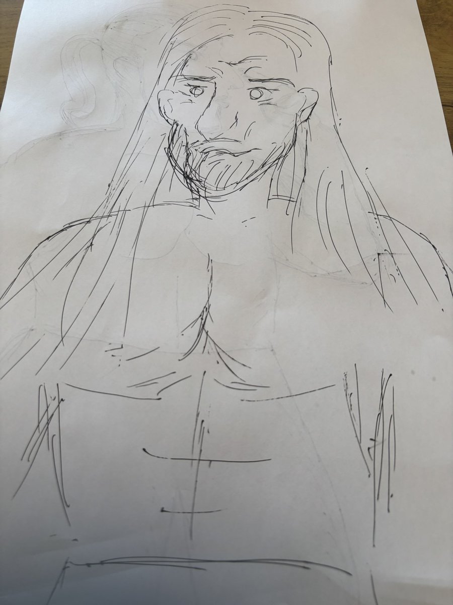 okay_han's tweet photo. @Jack_Talos I drew your portrait from memory, with no looking at a photo✨I'll keep practicing. https://t.co/xtWflOiCFo