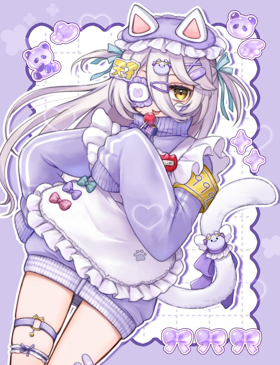 Labi555's tweet photo. Henya~💜📛😽
#henyart https://t.co/uNIp3XTGcA