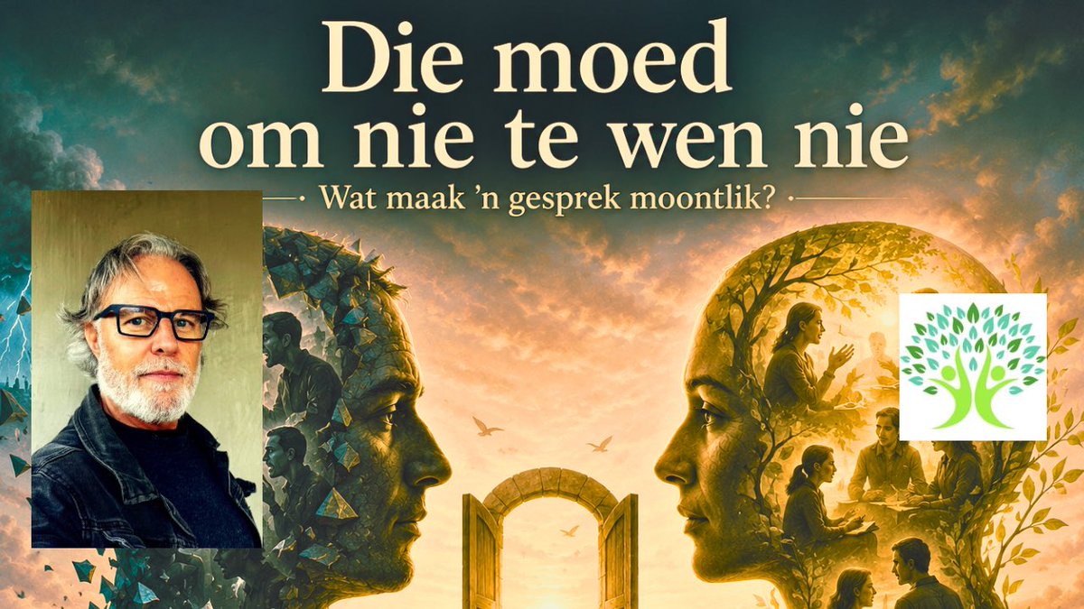PhilipLiebenber's tweet photo. Moraliteit 5 | Die moed om nie te wen nie: Wat maak ‘n gesprek moontlik?... https://t.co/uIbAJPNpE8 via @YouTube #philipliebenberg #renaissancegemeenskap  #Moraliteit #Gesprek #Luister #Empatie #Menswees #Bewustheid #Selfinsig #Filosofie #Wysheid #Verhoudings #Dialoog https://t.co/9a7UmU5Yz9