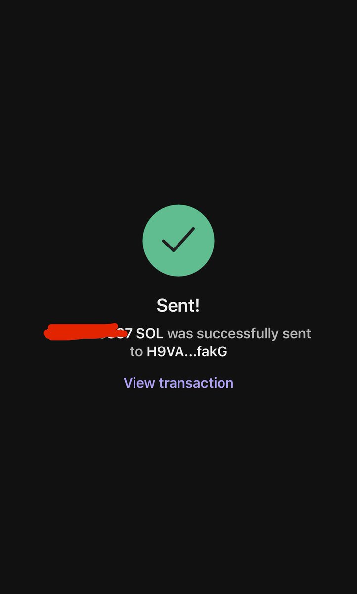 crypto_crores's tweet photo. Congrats, bro. 

I sent you some SOL. 

Who’s next? https://t.co/MJ3HWiPnDL