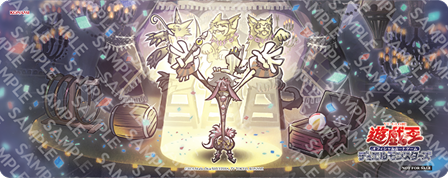 sabasabacancanc's tweet photo. アジア圏での遊戯王の日(アジア英語AEルール)での新しいサプライが公開されましたね。
4月から6月までの参加賞が赤いスリーブ(20枚)、抽選賞は4月が鎖縛竜ザレン、5月が絶火の大賢者ゾロア&amp;結晶の大賢者サンドリヨン、6月が道化の一座『開演』のハーフプレイマットです。 https://t.co/C6FJZoYTsq