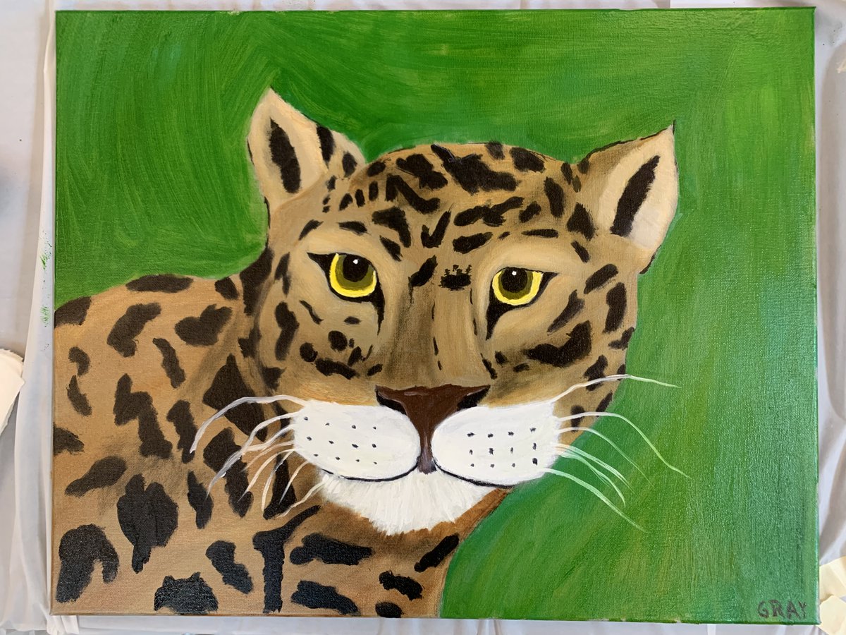 arglefumph's tweet photo. Cat painting https://t.co/TieyUwpWSo