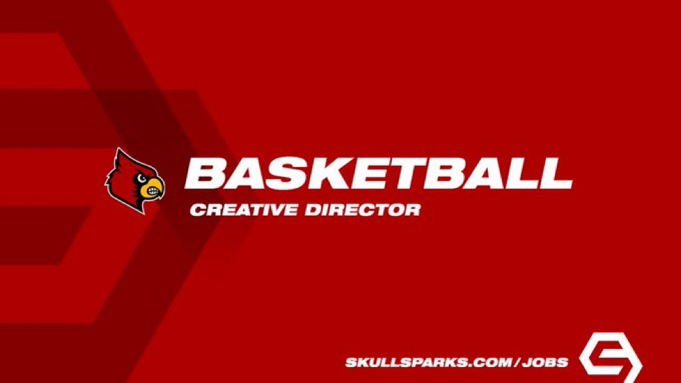 SkullSparks's tweet photo. Opportunity with @LouisvilleMBB
Creative Director - Men's Basketball
Louisville, Kentucky
https://t.co/s4THQChgoT

https://t.co/hFKVy0eMF6 https://t.co/6sB4NTGqiB