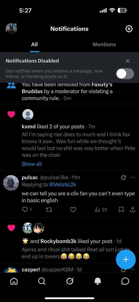 Velotic2k's tweet photo. @faxuty I get banned for an opinion and u bitching about censorship go fuck urself fat ass blob. No morals headass @faxuty @RiseFn https://t.co/TIMAWeV6eG
