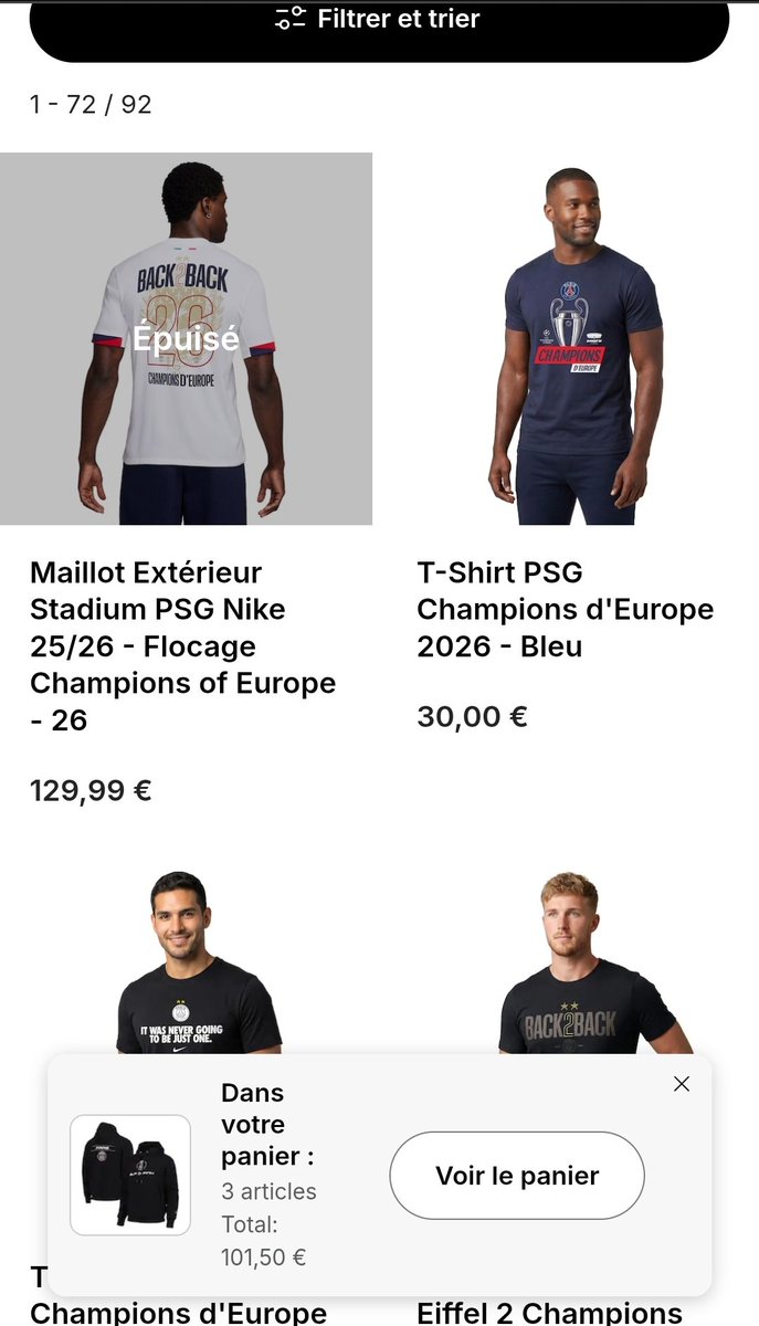 nimbe13's tweet photo. @PSG_inside Svp, ne faite pas comme l'année dernière. Prévoyez plus de 300k maillots. C'est frustrant et énervant de voir les stocks épuisé à peine sortie... et le maillot extérieur c'est bien mais le domicile c'est tout aussi bien 😉
Merci PSG 🔴🔵 https://t.co/VVRisfCZj1