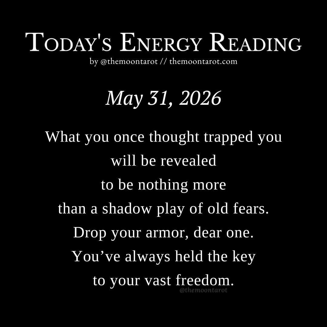 themoontarot_'s tweet photo. Today's Energy Reading: May 31, 2026 https://t.co/KMH6HMOSPw