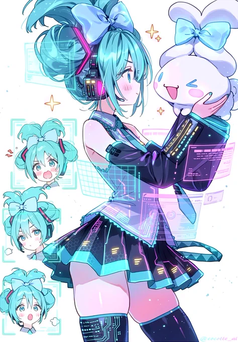 #初音ミク シナミク サイバーパンク風