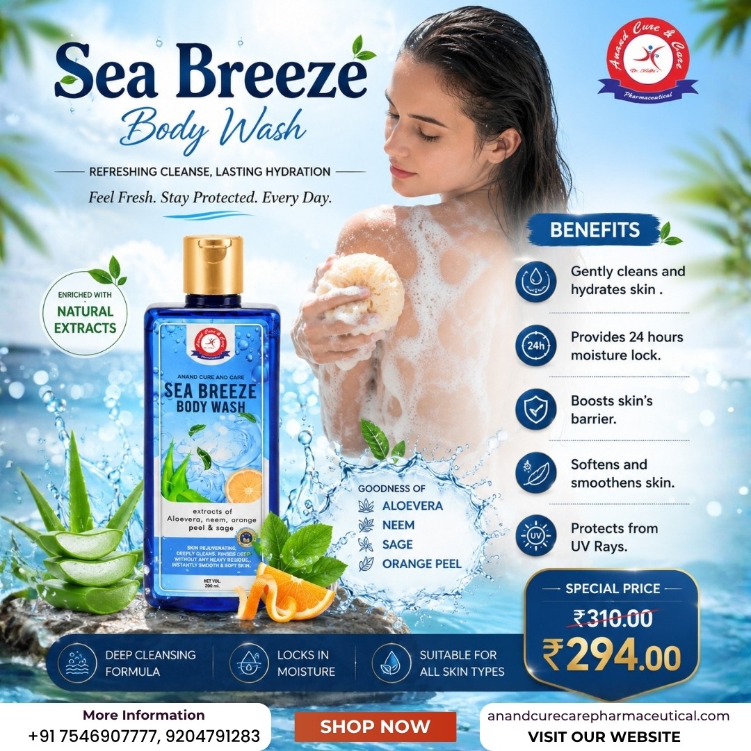 CureAnand's tweet photo. Skin ko rakhe fresh aur protected everyday! 💦 Sea Breeze Body Wash de 24h moisture lock aur natural goodness. 🌿

💰 Special Price: ₹294
🛒 Shop Now: https://t.co/os4SOuxgoO
📞 Call: 7546907777

#SeaBreeze #BodyWash #AnandCureAndCare #FreshSkin #Ranchi #Dhanbad https://t.co/4NtIlss42n
