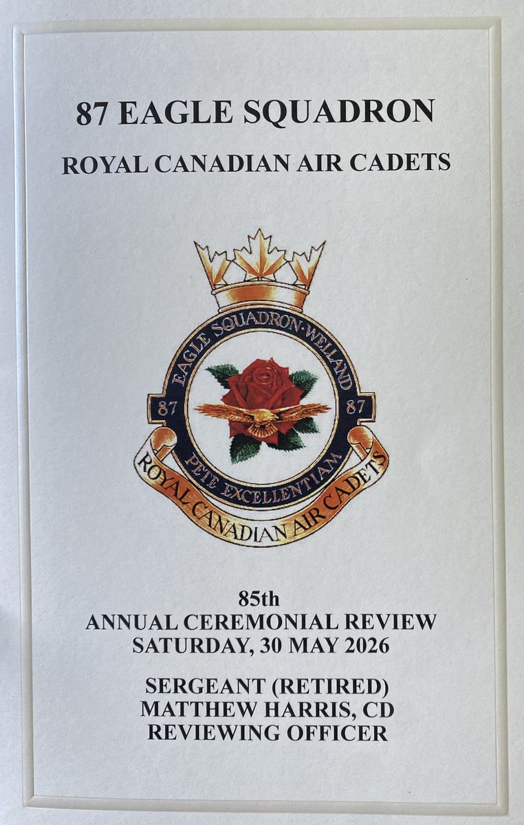 87EagleRCACS's tweet photo. 85th Annual Ceremonial Review in the books for another year. It was cool &amp; windy, but sunny with clear skies.
Congratulations to all our cadets on another successful training year, we wish only the greatest of successes to those who are aging out or going off to school 🫡🇨🇦🙏🏼 https://t.co/4tNFprmaYJ