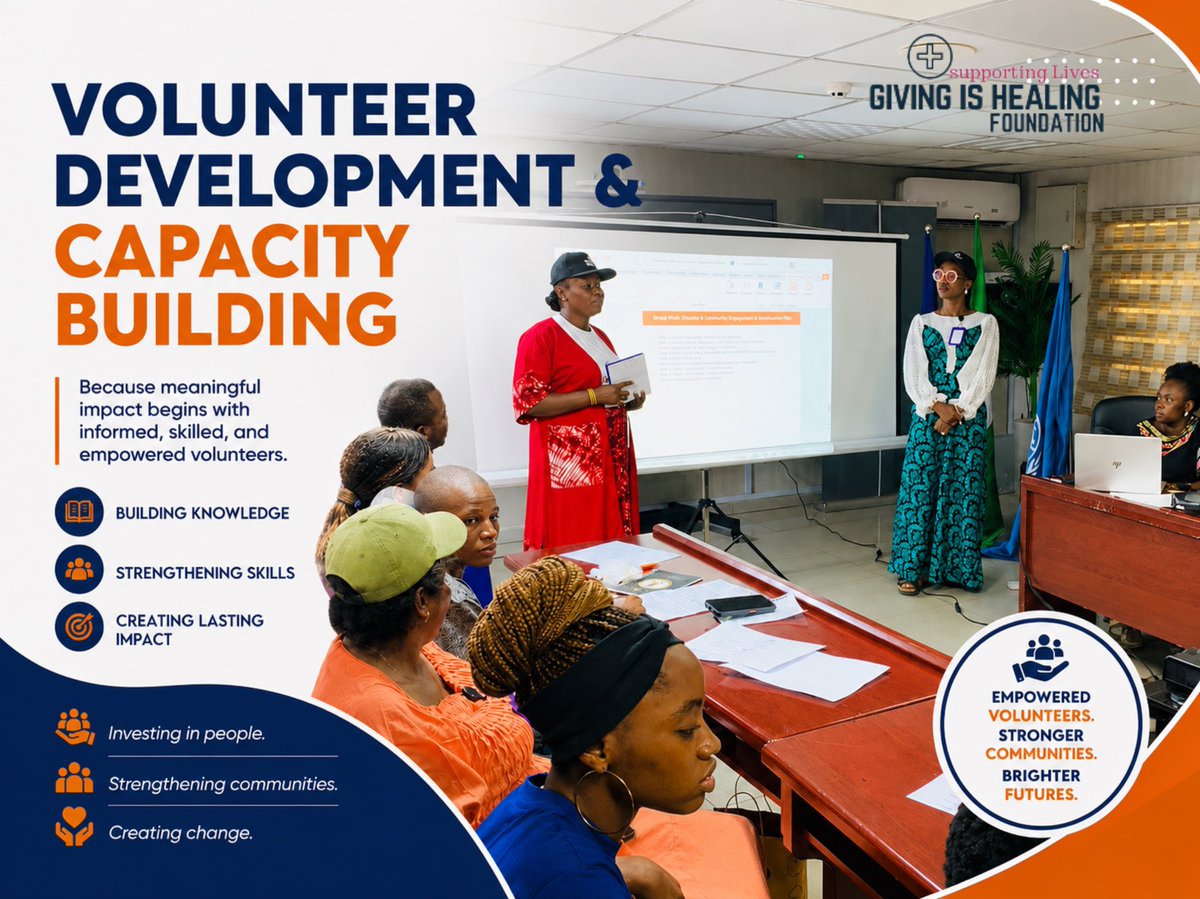 _gihfoundation's tweet photo. Having concluded our #VolunteerDevelopment and #CapacityBuilding Training Session, we have strengthened the capabilities of dedicated individuals equipped with the skills, knowledge, and confidence to create lasting impact and serve their communities more effectively. https://t.co/OxwTSZ2o62
