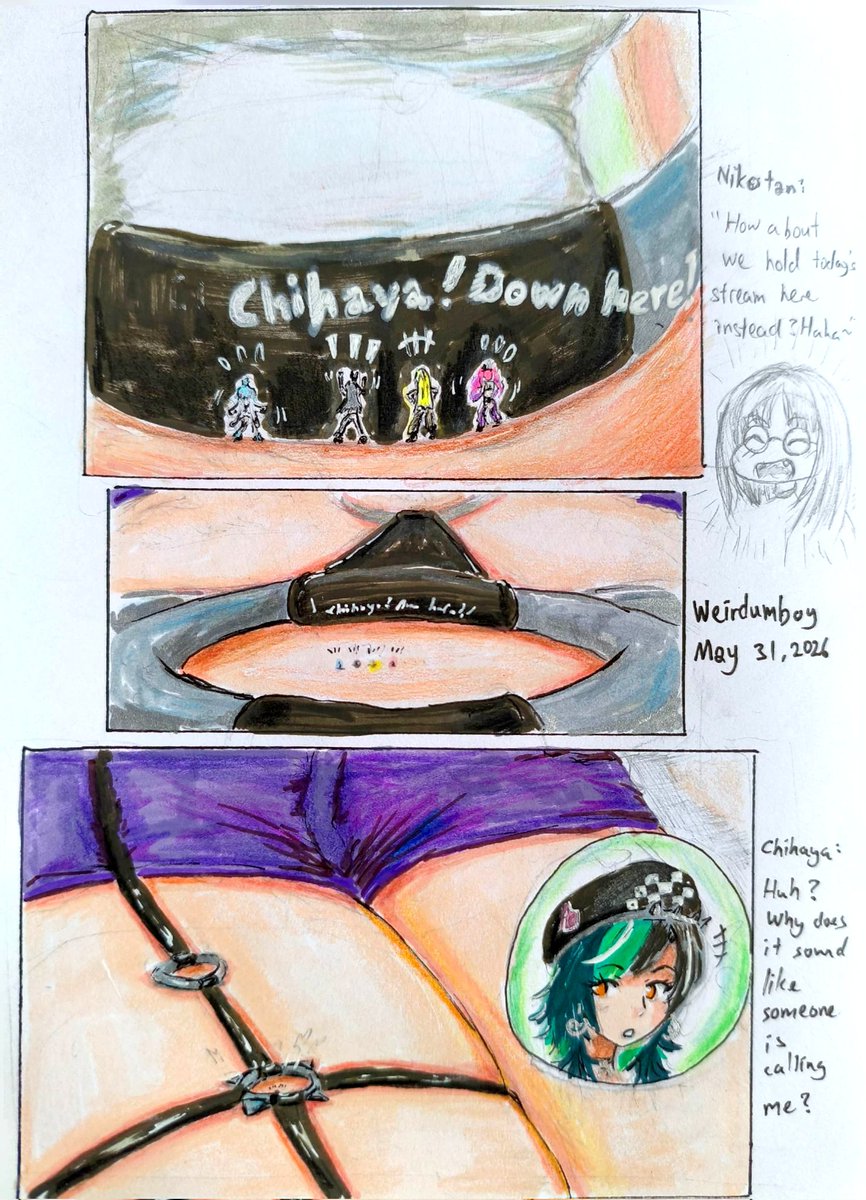 Weirdumboy321's tweet photo. As the other members kept searching for ways to make Chihaya notice them, Niko chose to find some amusement in their predicament instead. https://t.co/sUEcVgkevy
